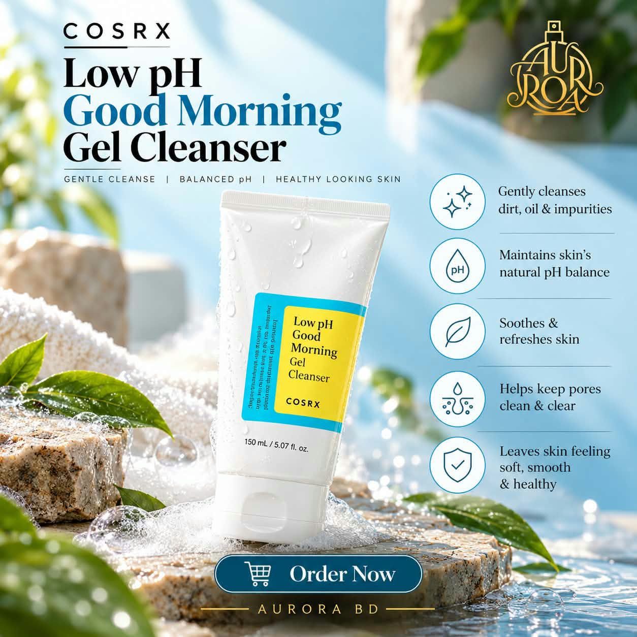COSRX Low pH Good Morning Gel Cleanser